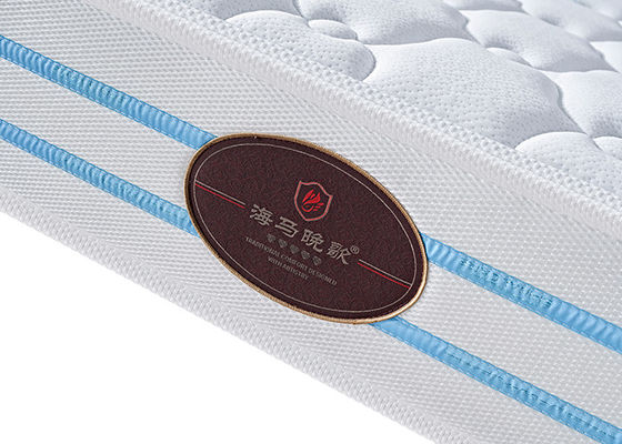 Matelas épaissi de double lit de ressort d'ODM, matelas de refroidissement de mousse de mémoire de gel d'anti acarides