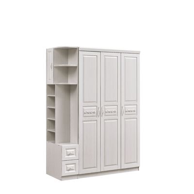 ODM étanche à l'humidité construit dans le Cabinet de chambre à coucher, Armoire blanc de la longueur 150cm avec des étagères