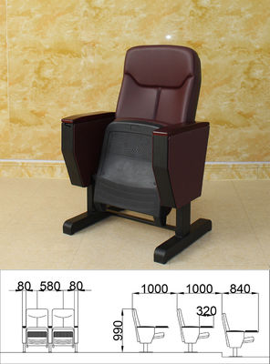Le cinéma se pliant Hall Chairs Anti Fouling Sturdy d'amphithéâtre pèlent amical