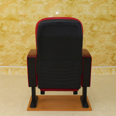 Le cinéma rouge empilable pliable Hall Chairs With High Density a moulé la mousse