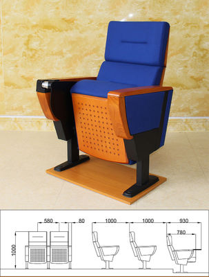 Les sièges fois de cinéma de l'épaisseur 2.2mm d'acier, OEM imperméabilisent des chaises d'amphithéâtre d'église