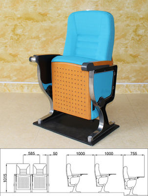 Chaises se pliantes démontables étanches à l'humidité de théâtre, allocation des places pliante de style d'amphithéâtre