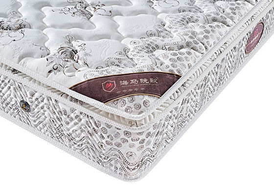 taille respirable épaissie blanche de la Reine de matelas de lit d'éponge d'anti bios de 1.8x2m