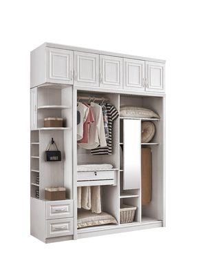 Garde-robe en bois blanche écologique avec la taille lavable 20cm de porte coulissante