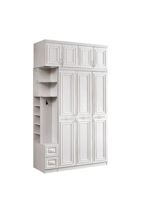 Garde-robe épaissie de 3 portes avec des tiroirs