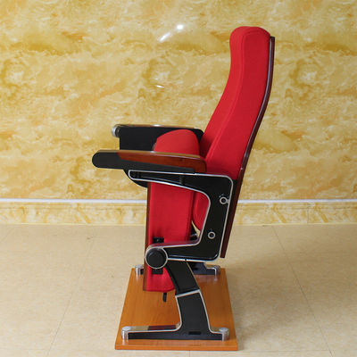 Chaise de salle de cinéma d'ODM avec le support de tasse, sièges rouges antidéflagrants de théâtre de Multiscene