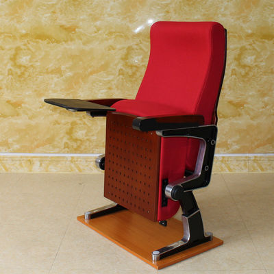 Chaise de salle de cinéma d'ODM avec le support de tasse, sièges rouges antidéflagrants de théâtre de Multiscene