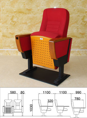 Chaise antidéflagrante de cinéma avec le support de tasse, chaises de places assises d'anti assistance électrostatique