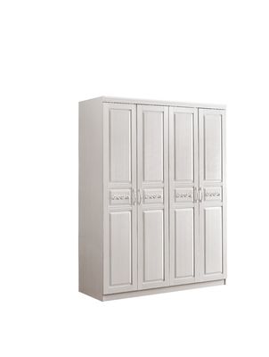 Petite garde-robe en bois blanche vigoureuse avec les biens ISO9001 de la taille 3m de tiroirs